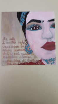 Obra contemporánea nombrada « Tryptique Frida Kahlo », Hecho por ELLE *