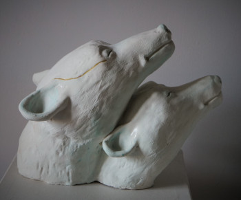 Obra contemporánea nombrada « MERE ET FILLE », Hecho por ISABELLE ZWANG