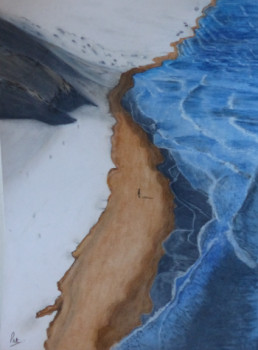 Obra contemporánea nombrada « Rencontre à Hokkaïdo », Hecho por INSTANT PASTEL