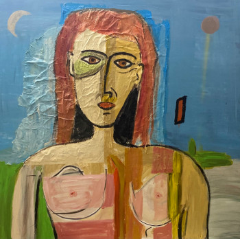 Obra contemporánea nombrada « hommage », Hecho por GEORGES HANOUNA