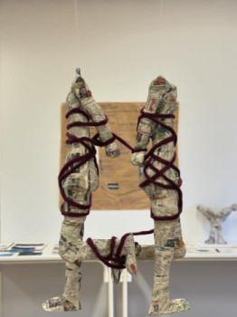 Obra contemporánea nombrada « Inseparable », Hecho por MARIAM BOURREAU