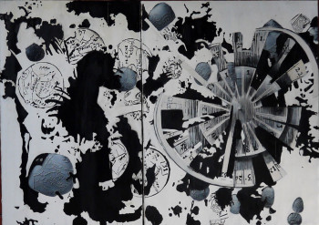 Obra contemporánea nombrada « Forcer l'aurore III », Hecho por FERNANDEZ