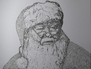 Obra contemporánea nombrada « Père Noël », Hecho por CRéAWILL