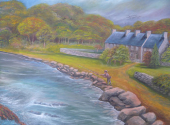 Obra contemporánea nombrada « " Au milieu coule une rivière.." », Hecho por MARC DANCRE