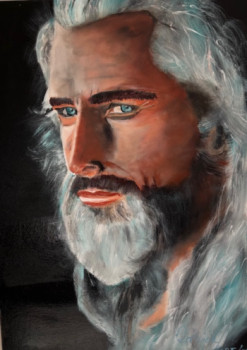 Obra contemporánea nombrada « portrait d'un homme », Hecho por PATRICK