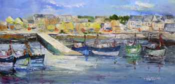 Obra contemporánea nombrada « il fut un temps Lesconil », Hecho por MICHEL HAMELIN