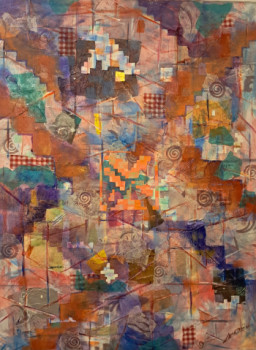 Obra contemporánea nombrada « LABYRINTHE », Hecho por BRETEUIL LISE