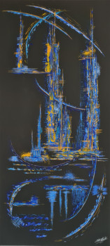 Obra contemporánea nombrada « ÉLÉVATION », Hecho por ERIC DELAHAYE