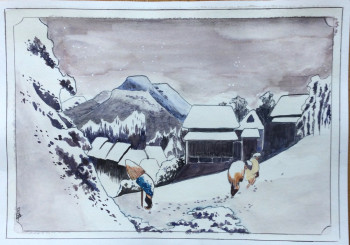 Obra contemporánea nombrada « Kanbara », Hecho por ANNY BREART