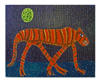 Obra contemporánea nombrada « Tiger II, Urheberrecht Katharina Kretschmer », Hecho por KATHARINA KRETSCHMER