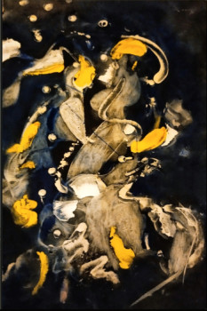 Obra contemporánea nombrada « La Nuit », Hecho por GIO SAINT PERE