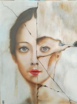 Obra contemporánea nombrada « La femme de pierre », Hecho por AERO
