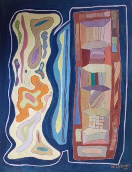 Obra contemporánea nombrada « Dualité », Hecho por MIREILLE DELGENèS