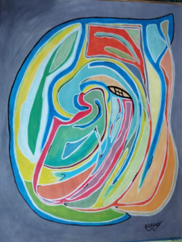 Obra contemporánea nombrada « Reformation colorée, 2 », Hecho por MIREILLE DELGENèS