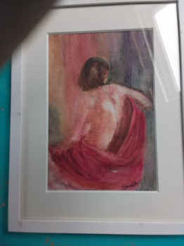 Obra contemporánea nombrada « Jeune femme assise », Hecho por BONVARLET