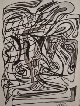 Obra contemporánea nombrada « Âme du Monde, 1 », Hecho por MIREILLE DELGENèS