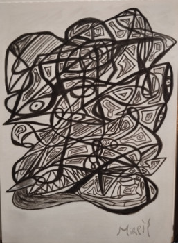 Obra contemporánea nombrada « Âme du Monde, 3 », Hecho por MIREILLE DELGENèS