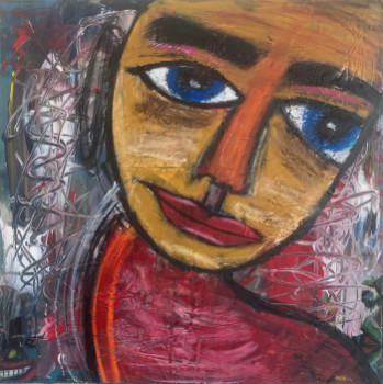 Obra contemporánea nombrada « Face », Hecho por ERIC DOISY