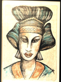 Obra contemporánea nombrada « Femme », Hecho por TANOPOULOSART