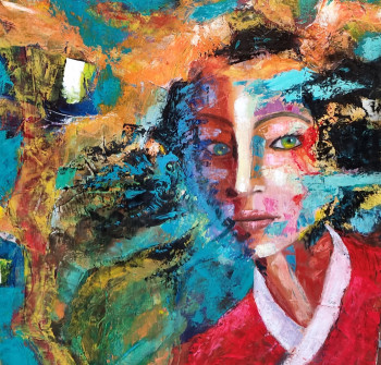 Obra contemporánea nombrada « Geisha », Hecho por ANTOINE LOPEZ