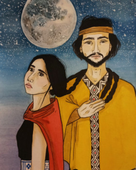 Obra contemporánea nombrada « Ayün ~ Amor ~Amour », Hecho por JO_LNA