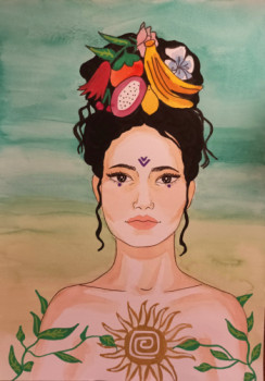 Obra contemporánea nombrada « Petit Soleil », Hecho por JO_LNA