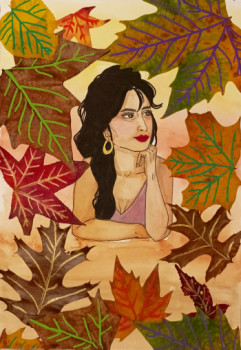 Obra contemporánea nombrada « Soñadora », Hecho por JO_LNA