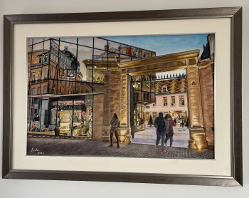 Obra contemporánea nombrada « Cour des Godrans DIJON », Hecho por FRANçOIS COLAS