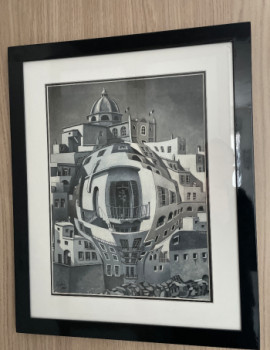 Obra contemporánea nombrada « balcon aux papyrus sur la mer », Hecho por FRANçOIS COLAS