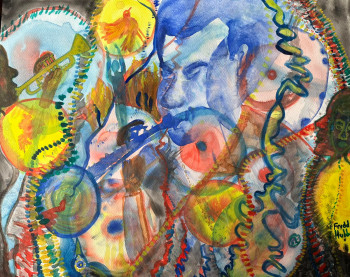Obra contemporánea nombrada « Freddie Hubbard », Hecho por BOSHâ