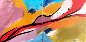 Obra contemporánea nombrada « Ethérée », Hecho por SYLVIE GRAF