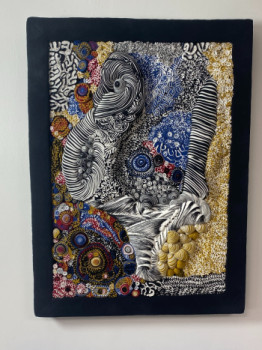 Obra contemporánea nombrada « Tableau sculpture réf Melody. », Hecho por YASMINA KIJEK