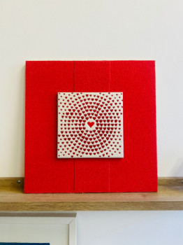 Obra contemporánea nombrada « Involucro di cuore », Hecho por ARTE GIOIA