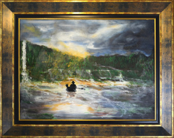 Obra contemporánea nombrada « N° 190 Trappeur Canadien », Hecho por JADE-B-ROUGERIE