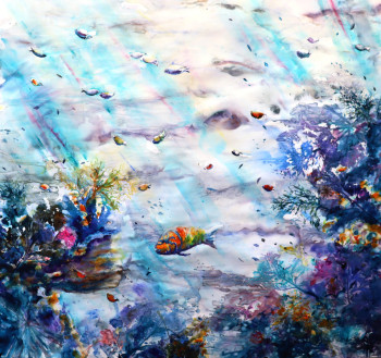 Obra contemporánea nombrada « Sous les Signes », Hecho por ROGER BOUBENEC