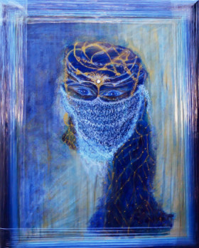 Obra contemporánea nombrada « N° 184 La Femme Voilée », Hecho por JADE-B-ROUGERIE