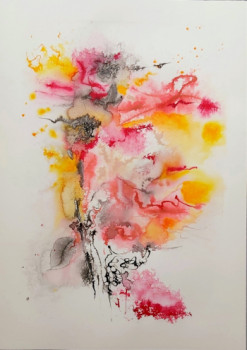 Obra contemporánea nombrada « Jardin d'été # 14 », Hecho por HéLèNE ZENATTI