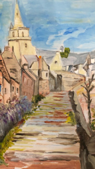 Obra contemporánea nombrada « Village », Hecho por DANA M