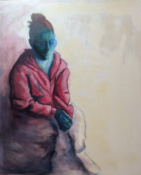 Obra contemporánea nombrada « Self-Portrait », Hecho por JULIA LANGER