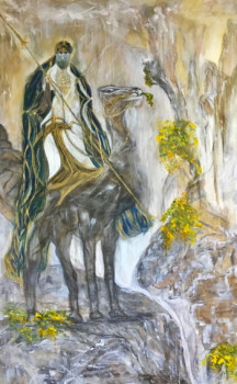 Obra contemporánea nombrada « N° 369 Le Prince du Hoggar », Hecho por JADE-B-ROUGERIE