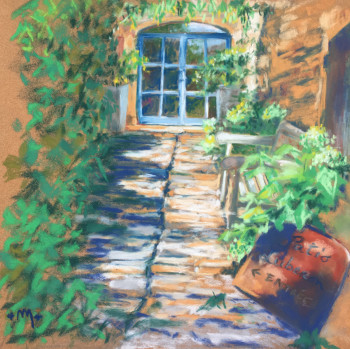 Obra contemporánea nombrada « À l'ombre du patio », Hecho por MANON SPINA
