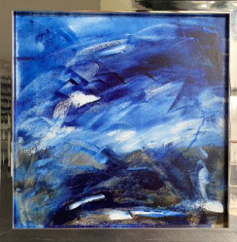Obra contemporánea nombrada « Rêverie bleue », Hecho por BARTH MROZ
