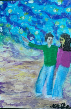 Obra contemporánea nombrada « Regarde, souviens toi, c'est écrit. », Hecho por MITRA SHAHKAR