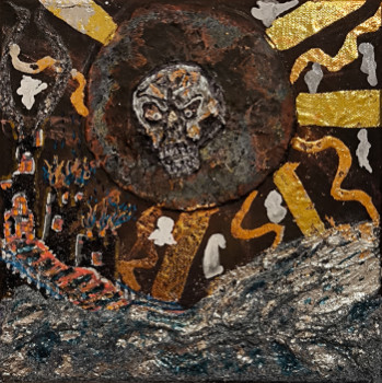 Obra contemporánea nombrada « Les ténèbres », Hecho por ARTISTE.AA