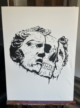 Obra contemporánea nombrada « Mémento mori », Hecho por LOKI
