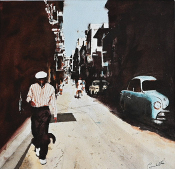 Obra contemporánea nombrada « Buena vista social club », Hecho por COMBELLES