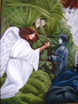 Obra contemporánea nombrada « Chemin de Lumière (détail) 2 », Hecho por MAHTAB