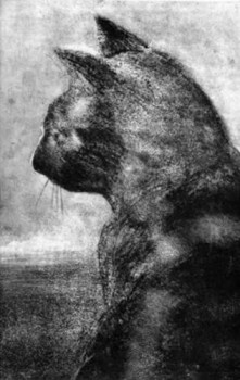 Obra contemporánea nombrada « Gato Negro », Hecho por MAGATIZA