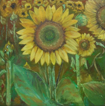 Obra contemporánea nombrada « Tournesols », Hecho por DAN.LECLERCQ
