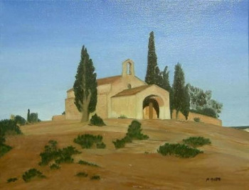 Obra contemporánea nombrada « La chapelle d'Egalière », Hecho por ROBERT MOTA